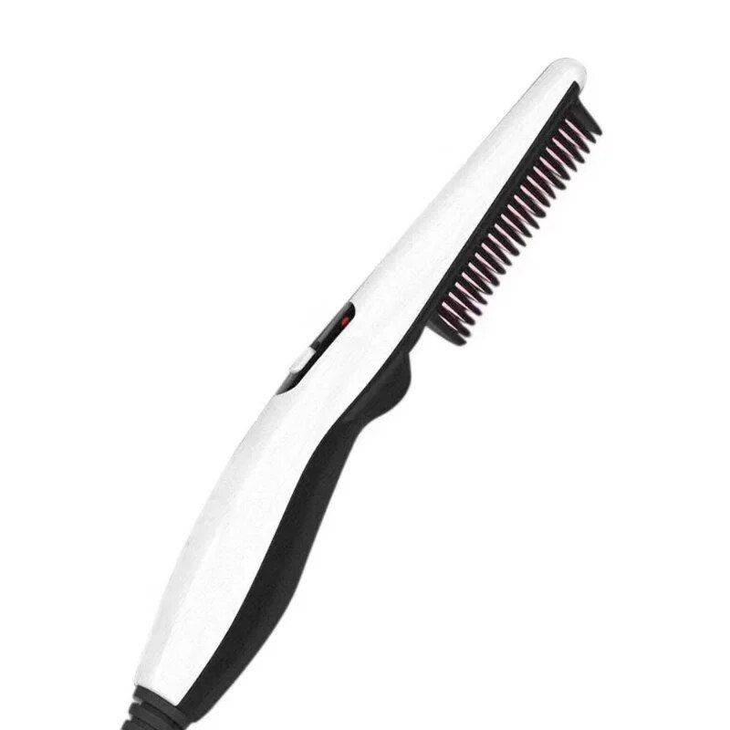 Men's Quick Styler: Electric Hair & Beard Straightening Comb Hair Care & Styling Tools Health & Beauty Color : White 