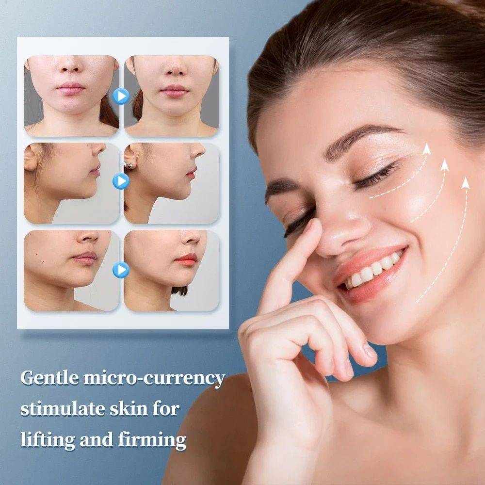 Microcurrent Facial Lifting & Massage Device: Anti-Wrinkle & Skin Tightening Health & Beauty Health Care Color : White 