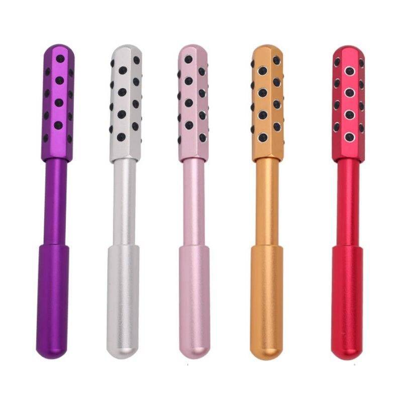 24-Pellet Germanium Face Massage Beauty Stick: Acupoint Massager for Radiant Skin Health & Beauty Health Care Color : Pink|Silver|Red|Purple|Gold 