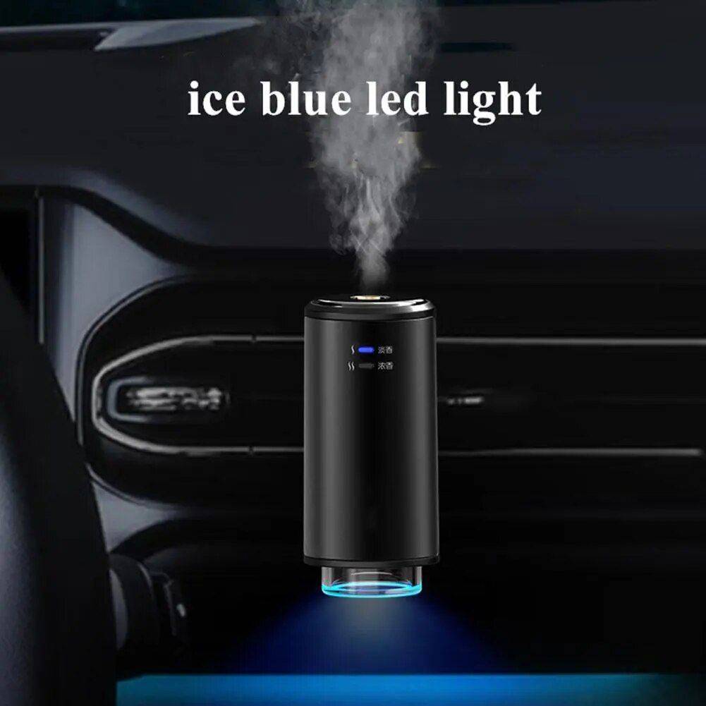 Deluxe Car Air Freshener and Humidifier with Aroma Diffuser - Ultrasonic Atomization Technology Health & Beauty Health Care Color : Style 1 Black|Style 1 Blue|Style 2 Balck|Style 2 Purple|Style 2 Gray|Style 2 Pink|Cologne|Ocean Incense|Floral|Ocean|Jin Gui|Freesia 