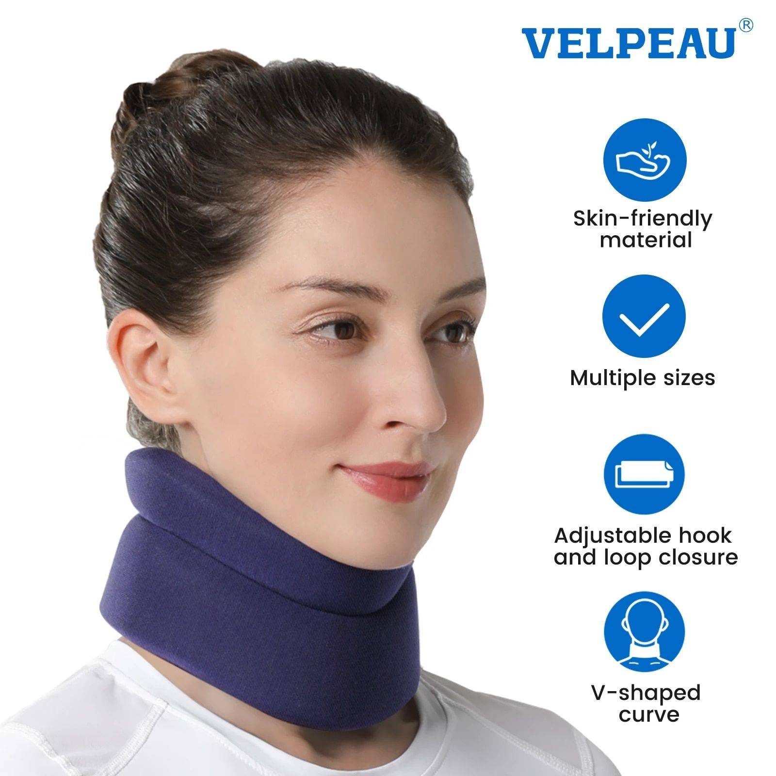 Neck Pain Relief Cervical Collar - Soft Sponge Neck Brace with Adjustable Support and Free Cover Health & Beauty Health Care Model : Comfort Version|Dual-Use Version|Enhanced Version|Enhanced Version 