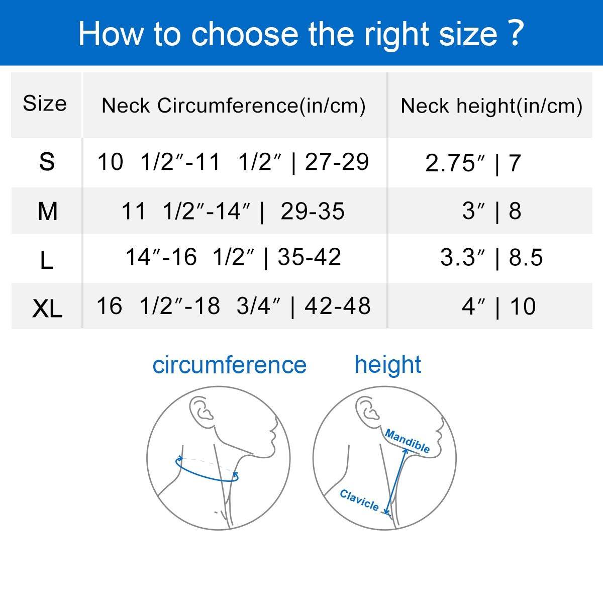 Neck Pain Relief Cervical Collar - Soft Sponge Neck Brace with Adjustable Support and Free Cover Health & Beauty Health Care Model : Comfort Version|Dual-Use Version|Enhanced Version|Enhanced Version 