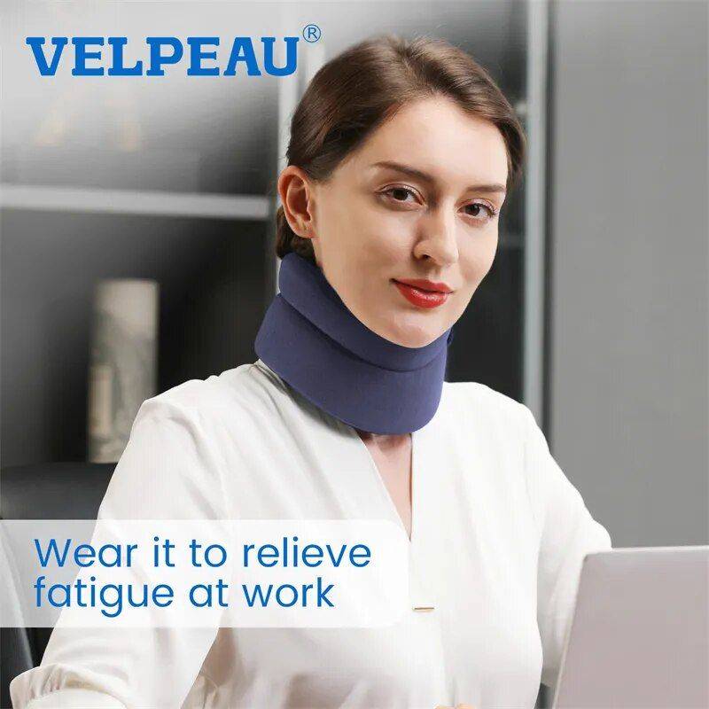 Neck Pain Relief Cervical Collar - Soft Sponge Neck Brace with Adjustable Support and Free Cover Health & Beauty Health Care Model : Comfort Version|Dual-Use Version|Enhanced Version|Enhanced Version 