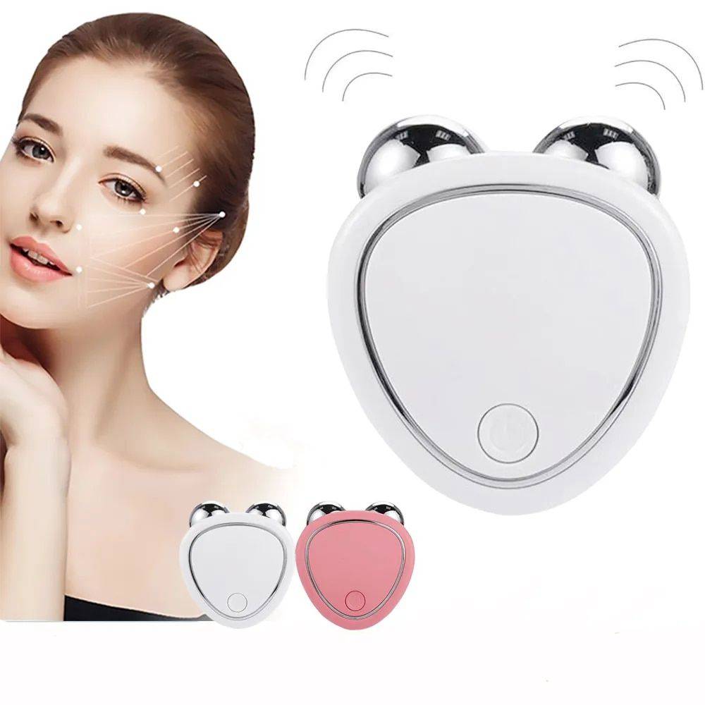 Non-Surgical Face Lifting & Skin Tightening Microcurrent Massager Set Health & Beauty Health Care Color : White|Pink 