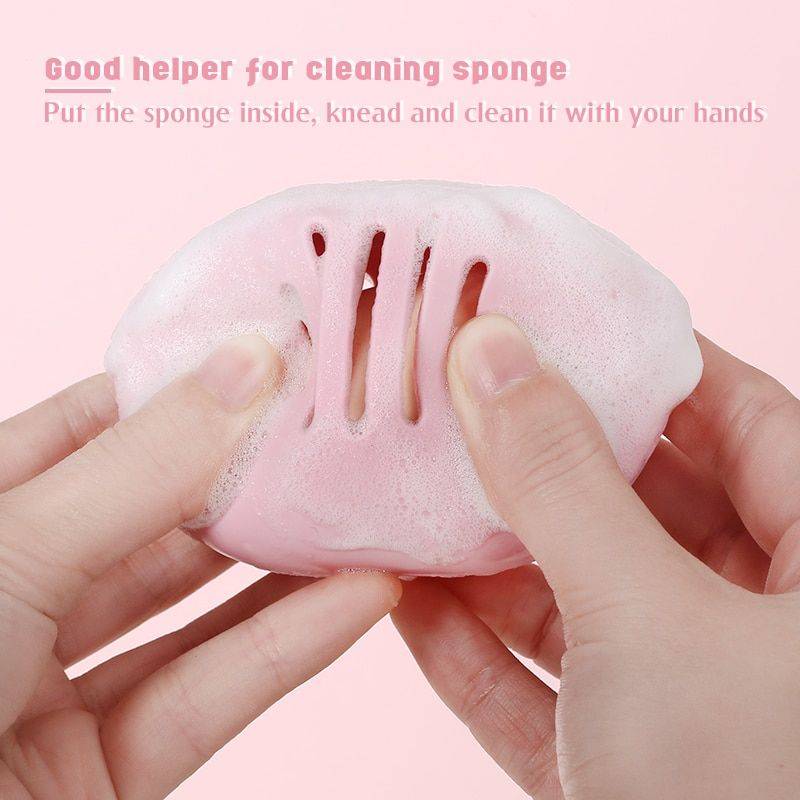 Eco-Friendly Silicone Makeup Sponge Holder - Portable & Breathable Beauty Blender Case Health & Beauty Makeup Color : Pink|Brown|Blue|Black|D|E 