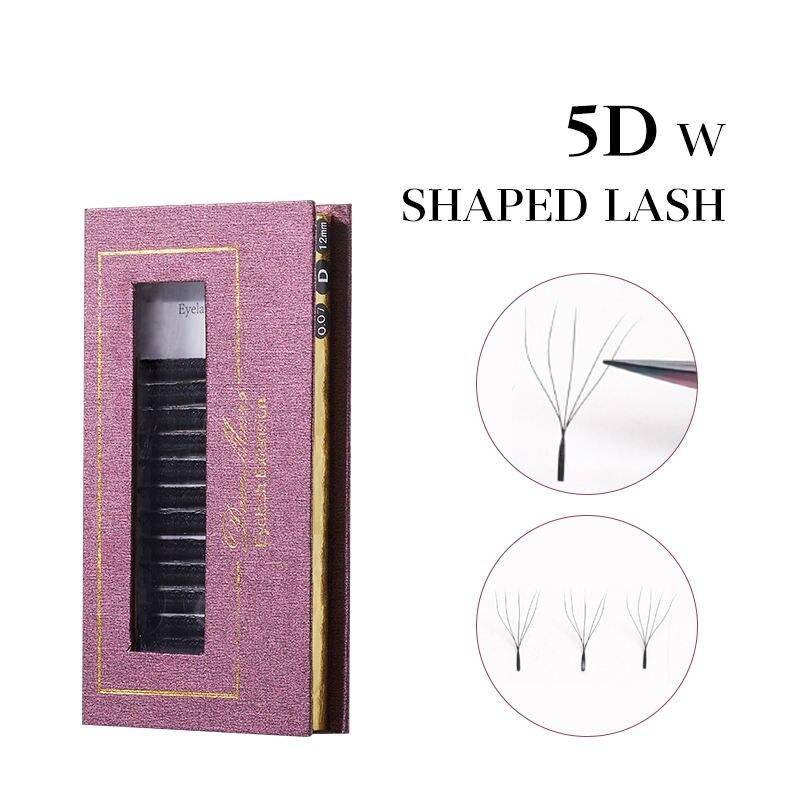 5D W-Shaped Eyelash Extensions - Handcrafted, Ultra-Light, Short Length Health & Beauty Makeup Curl : C|D|dd 