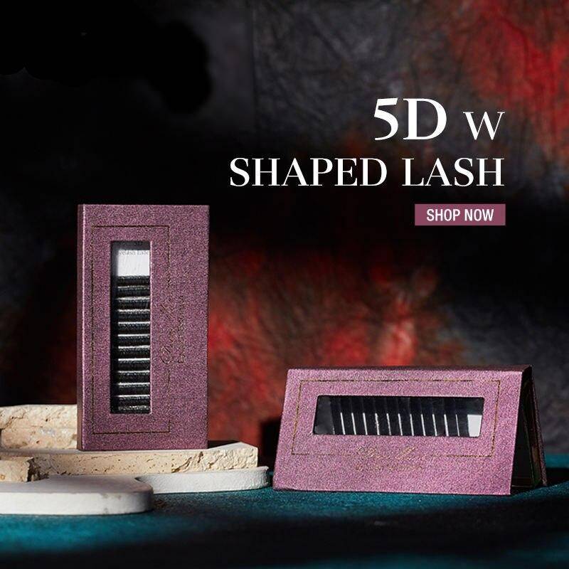 5D W-Shaped Eyelash Extensions - Handcrafted, Ultra-Light, Short Length Health & Beauty Makeup Curl : C|D|dd 