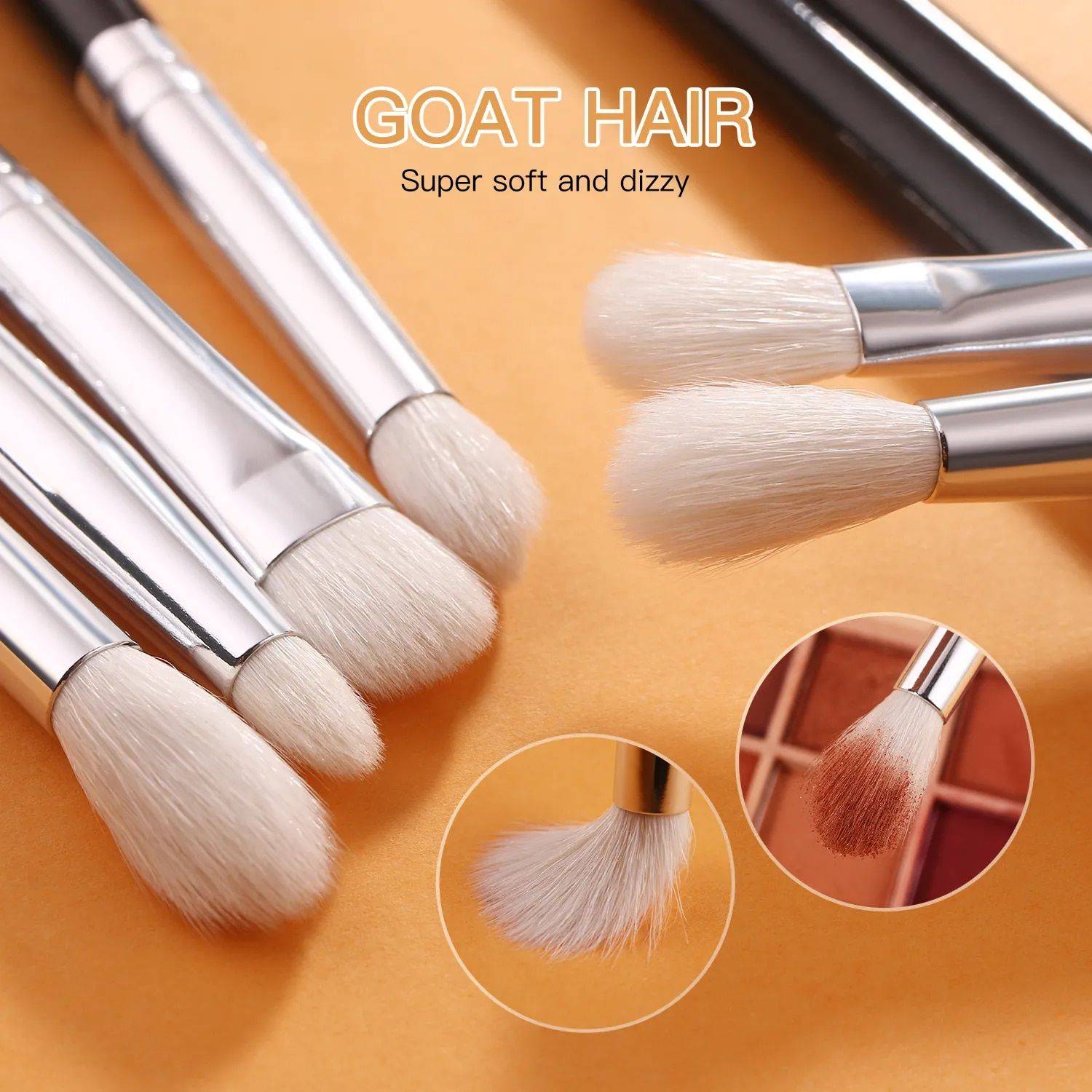 Professional Eye Makeup Brush Set - Natural & Synthetic Bristles Health & Beauty Makeup Model : 8 pcs|6 pcs 