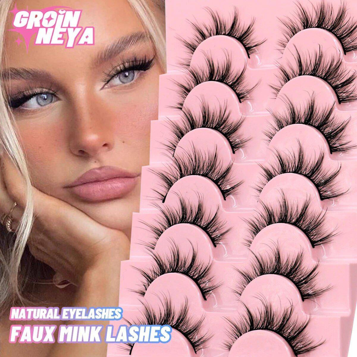 7 Pairs 3D Natural False Eyelashes Set - Fluffy, Soft, Cross Manga Style Health & Beauty Makeup Model : 7Pairs-MA01|7Pairs-MA02|7Pairs-MA03|7Pairs-MA04|7Pairs-MA05|7Pairs-MA06|7Pairs-MA07|7Pairs-MA08|7Pairs-MA09|7Pairs-MA10 