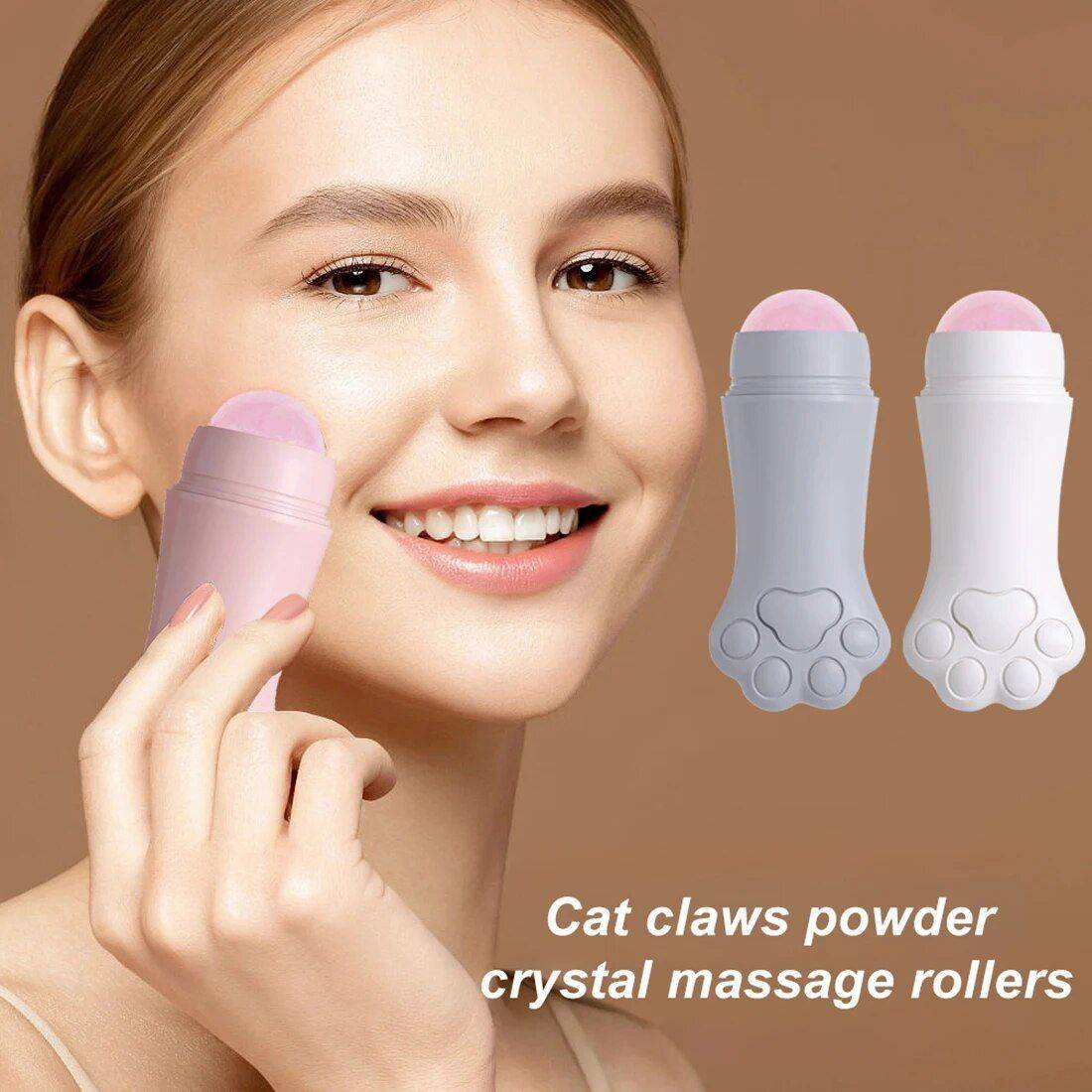 Volcanic Stone Facial Roller – Oil Control & Skin Rejuvenation Health & Beauty Skin Care Color : 01 Pink|02 Grey|03 White 