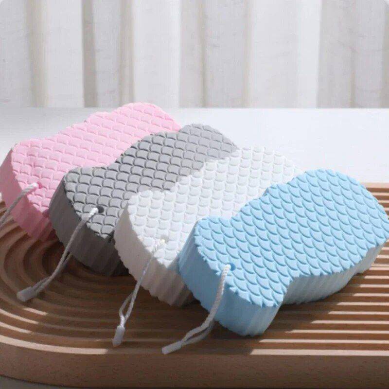 Soft Sponge Exfoliating Body Scrubber - Gentle Skin Care for All Ages Health & Beauty Skin Care Color : White|Pink|Blue|Grey 