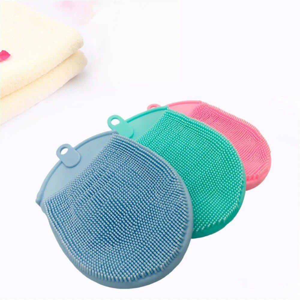 Multi-Functional Silicone Bath Massage and Exfoliating Gloves Health & Beauty Skin Care Color : Green|Blue|Pink 