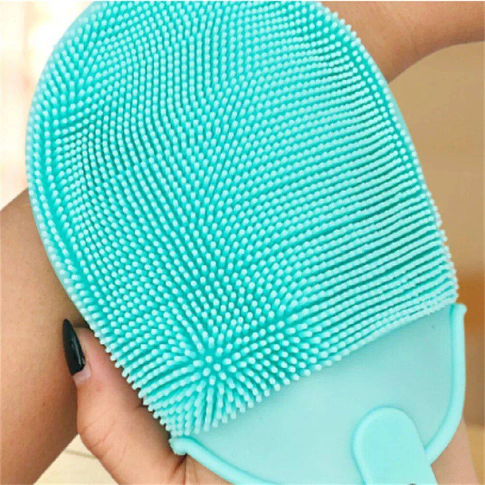 Multi-Functional Silicone Bath Massage and Exfoliating Gloves Health & Beauty Skin Care Color : Green|Blue|Pink 