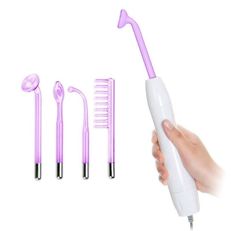 Portable High Frequency Facial Therapy Wand Health & Beauty Skin Care Color : Orange|Purple 