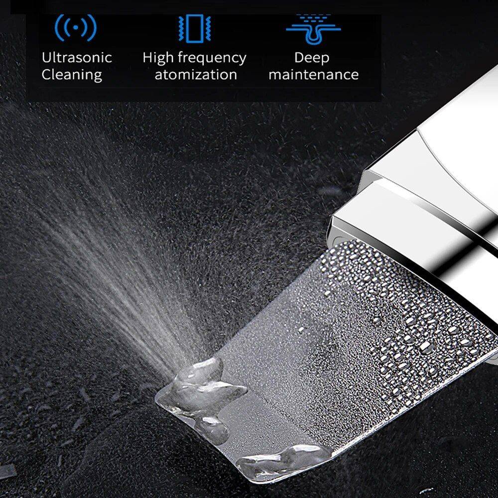 Ultrasonic Facial Scrubber: Deep Cleansing & Rejuvenation Spatula Health & Beauty Skin Care  