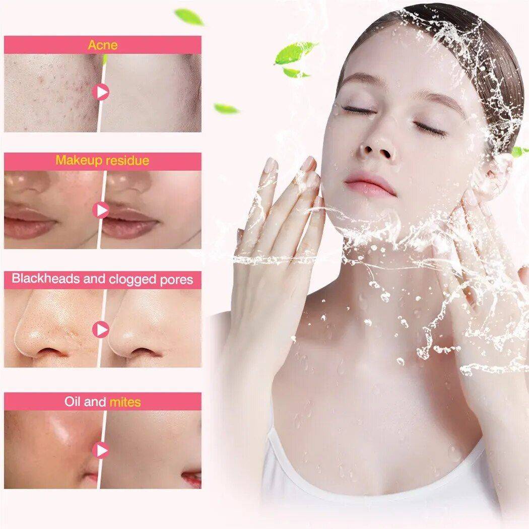 Rechargeable Silicone Facial Cleanser with V-Face Lifting & Tightening Features Health & Beauty Skin Care Color : Pink 