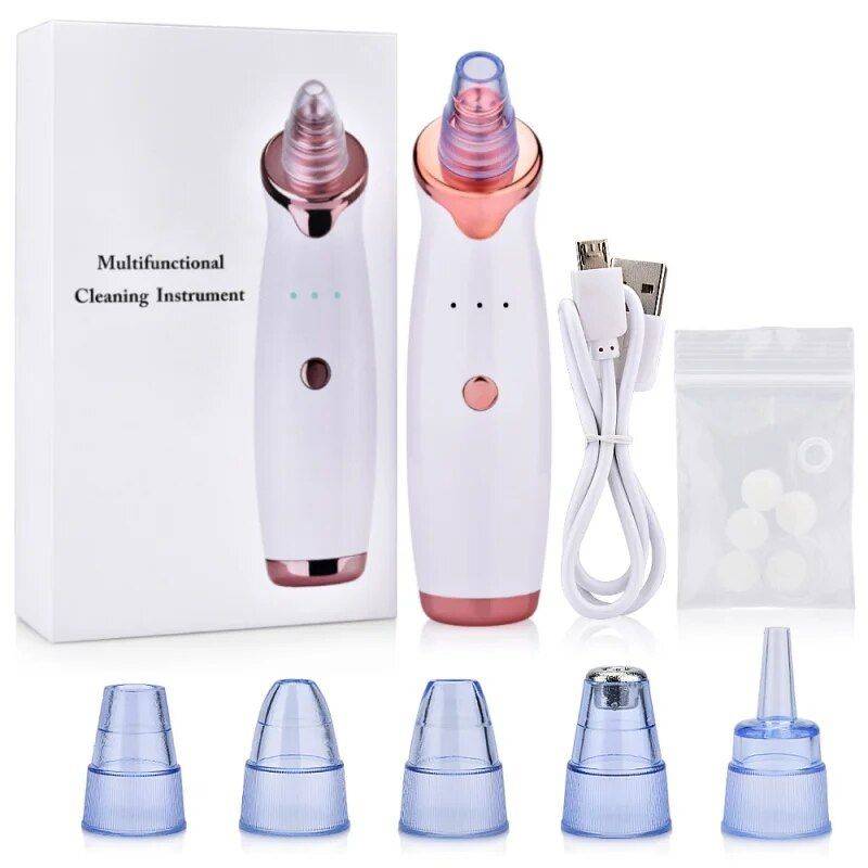 Electric Facial Vacuum Blackhead & Acne Remover with Deep Pore Cleansing Health & Beauty Skin Care Color : White 