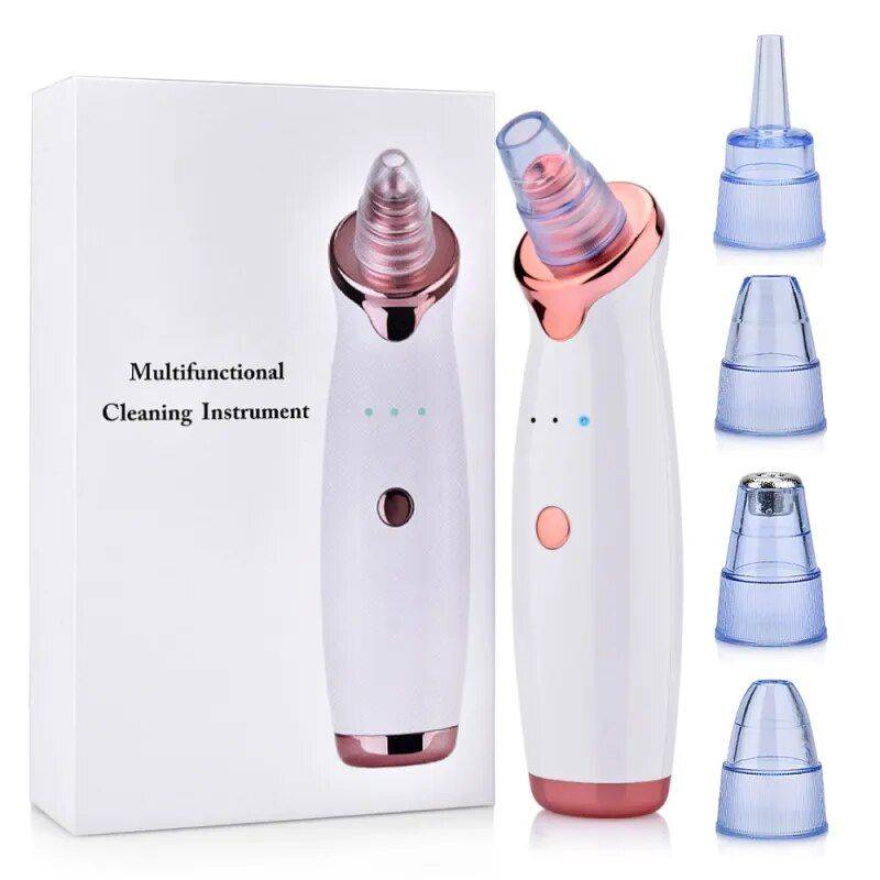 Electric Facial Vacuum Blackhead & Acne Remover with Deep Pore Cleansing Health & Beauty Skin Care Color : White 