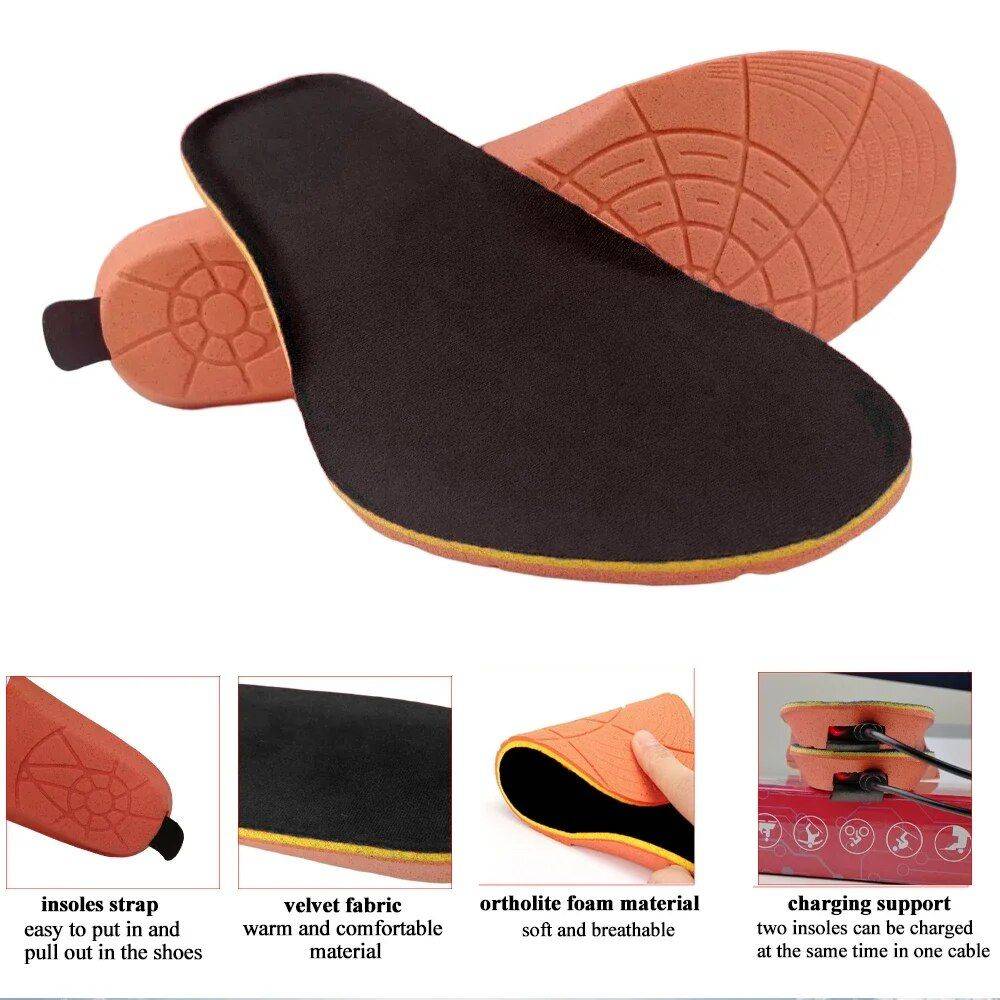 USB Electric Rechargeable Heated Insoles with Three-Level Remote Controller Beauty Gadgets & Tools Gadgets Capacity : 2000mAh |2200mAh |2000mAh  