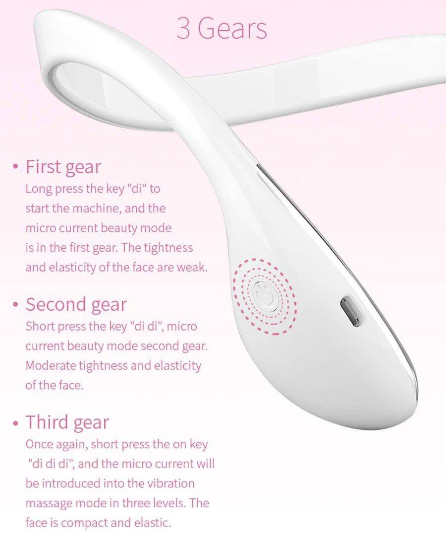 EMS Vibration Facial Lifting & V-Face Shaping Massager Beauty Gadgets & Tools Gadgets  