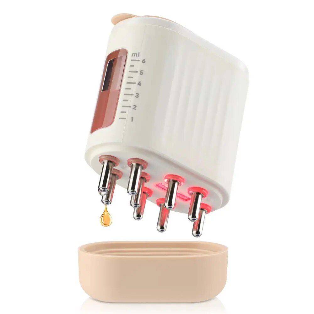 Electric Scalp Massager with Red Light Therapy & Hair Growth Serum Dispenser Beauty Gadgets & Tools Gadgets Color : Beige 