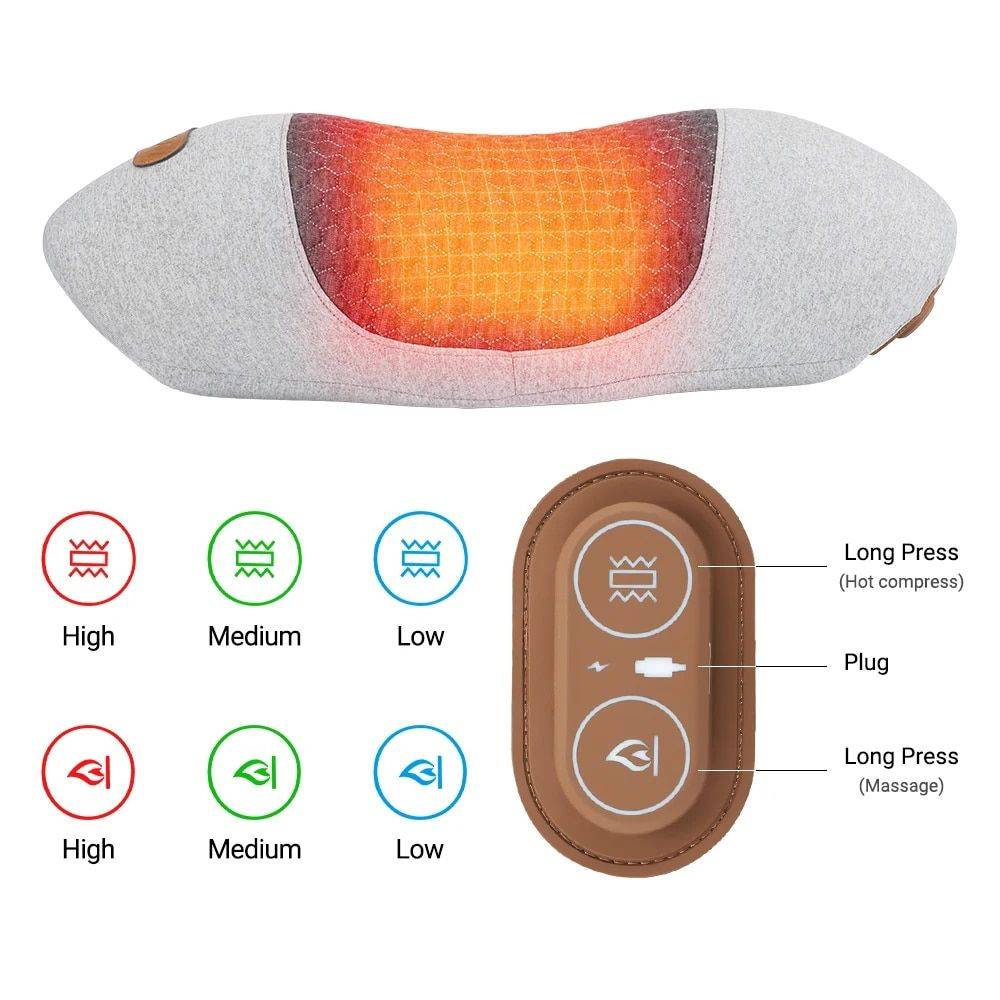 Neck Traction & Massage Pillow: Ergonomic Cervical Spine Relief & Travel Companion Beauty Gadgets & Tools Gadgets Color : Gray 