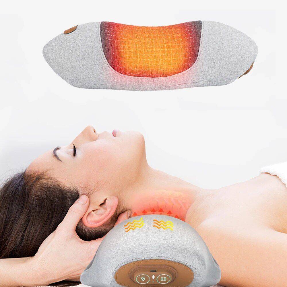 Neck Traction & Massage Pillow: Ergonomic Cervical Spine Relief & Travel Companion Beauty Gadgets & Tools Gadgets Color : Gray 