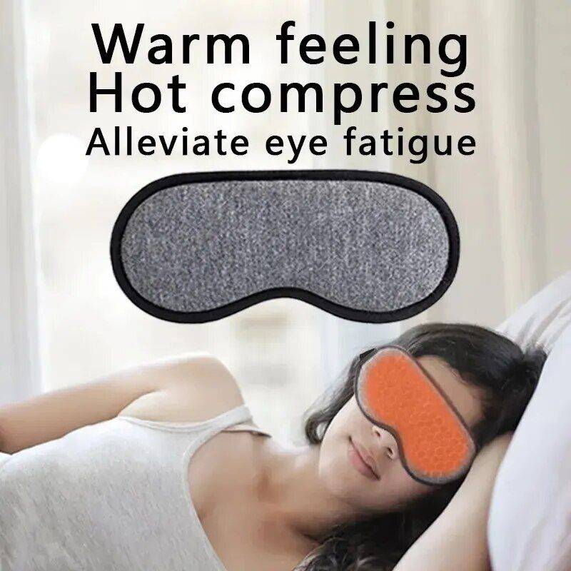 USB Rechargeable 3D Steam Heated Eye Mask for Relaxation & Fatigue Relief Beauty Gadgets & Tools Gadgets Color : Gray 