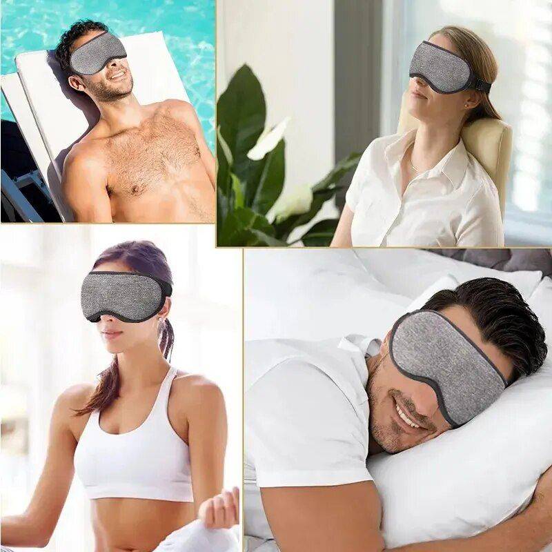 USB Rechargeable 3D Steam Heated Eye Mask for Relaxation & Fatigue Relief Beauty Gadgets & Tools Gadgets Color : Gray 