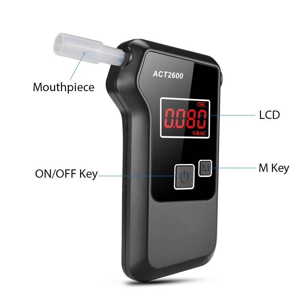 Digital Breathalyzer – Personal Alcohol Tester with Advanced Fuel Cell Sensor Technology Beauty Gadgets & Tools Gadgets Color : Black 