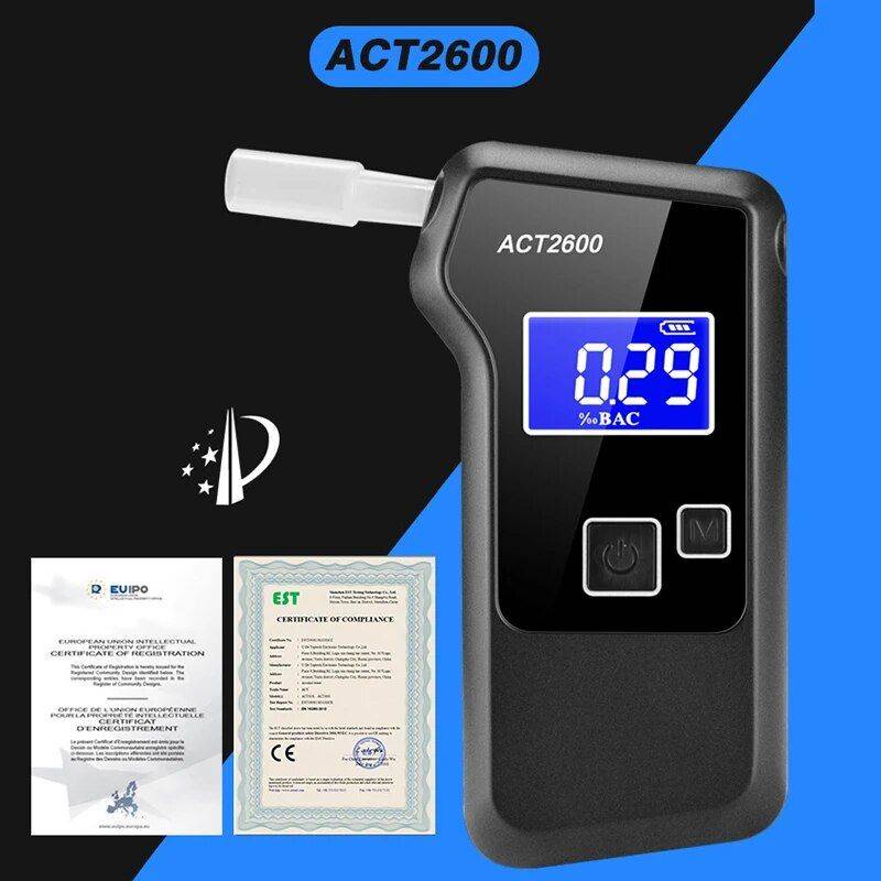 Digital Breathalyzer – Personal Alcohol Tester with Advanced Fuel Cell Sensor Technology Beauty Gadgets & Tools Gadgets Color : Black 