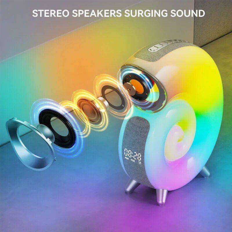 Conch Multi-Function Smart RGB Light & Sound Hub Beauty Gadgets & Tools Best Sellers Gadgets Emitting Color : Blue with USB Plug 