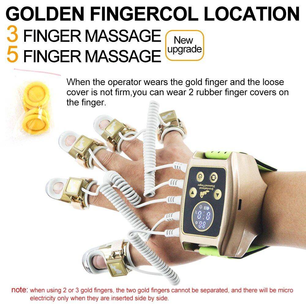 Luxurious Golden Finger RF & EMS Massager Beauty Gadgets & Tools Gadgets Style : Three Finger Style|Five Finger Style 