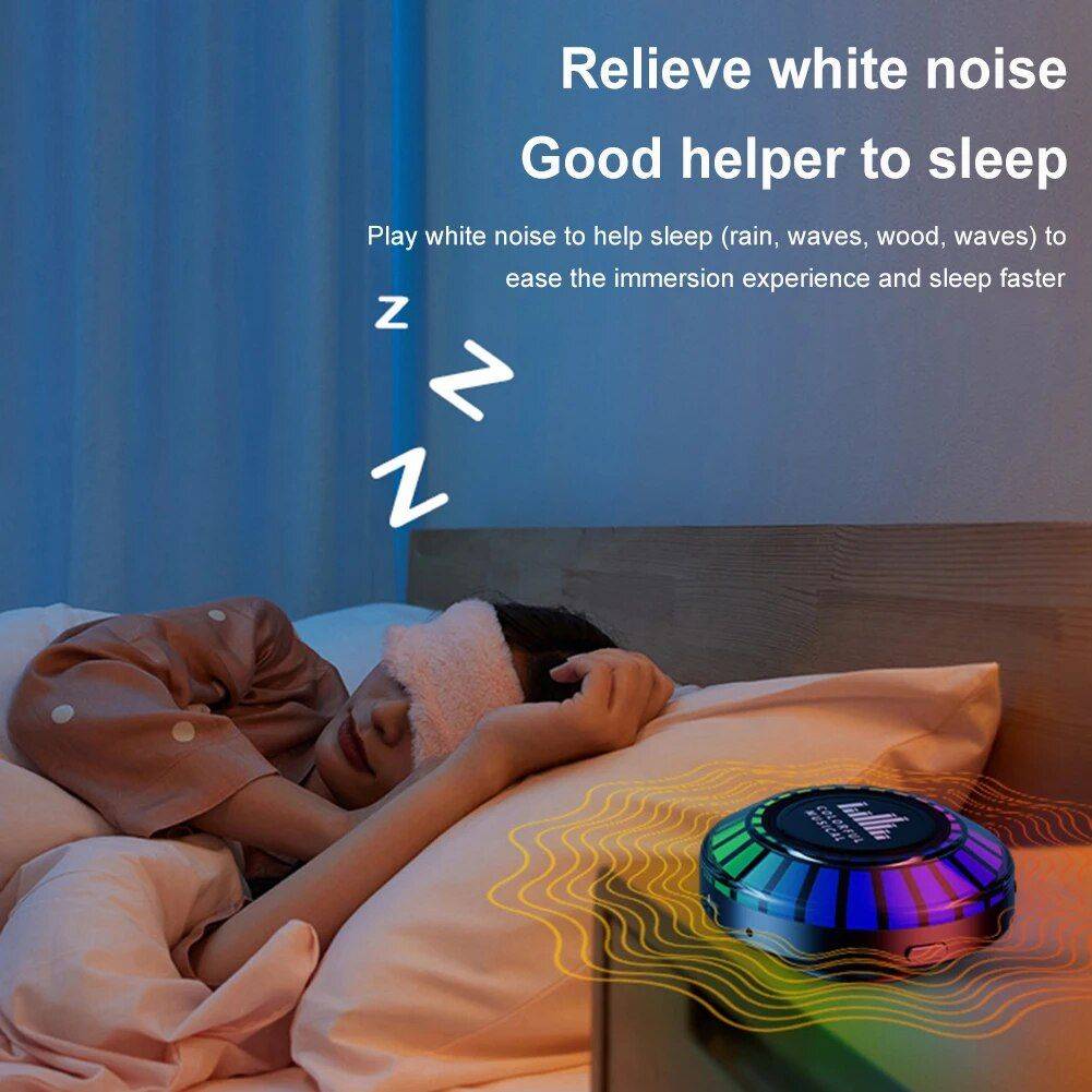 Bone Conduction RGB Wireless Speaker with Atmosphere Light Rhythm Bluetooth Speakers Gadgets  