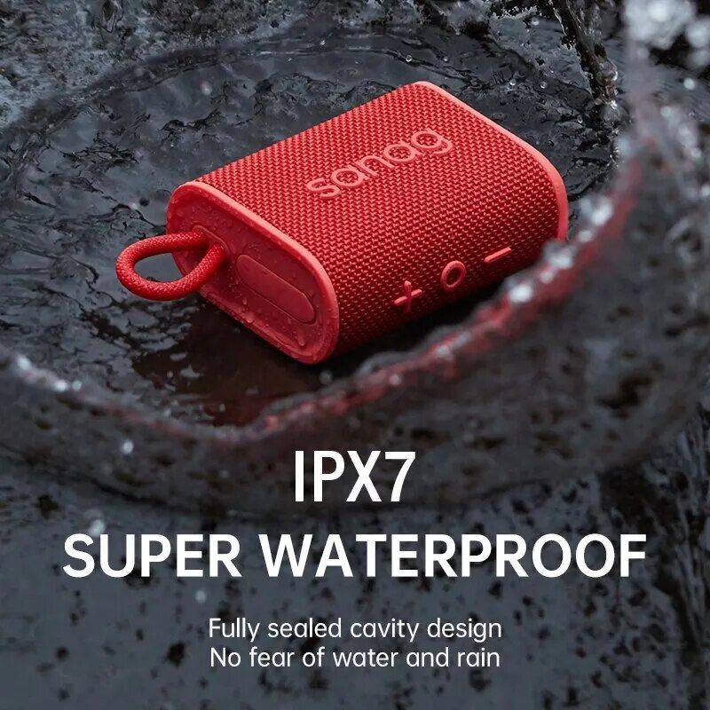 Portable 5W Bluetooth Speaker with IPX7 Waterproof, APP Control & RGB Lighting Bluetooth Speakers Gadgets Color : Black|Orange|Red|Purple 