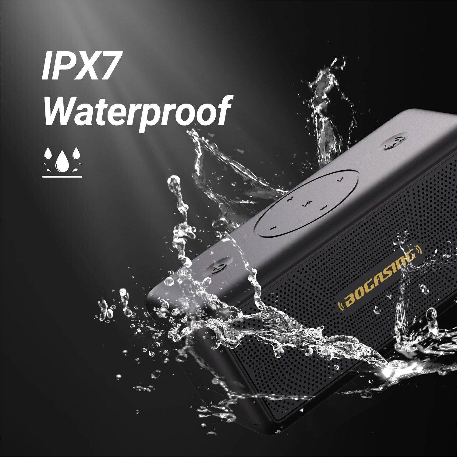 Portable Bluetooth 5.3 Speaker: 40W 360° Stereo Sound, IPX7 Waterproof with 30H Playtime & USB Connectivity Bluetooth Speakers Gadgets  