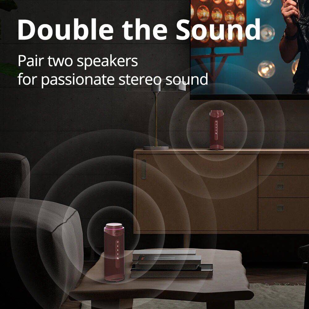 Portable 360° Surround Sound Bluetooth Speaker Bluetooth Speakers Gadgets Color : Red|Blue|Green 