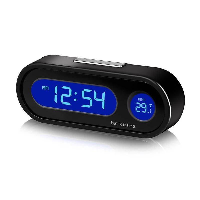 Mini LCD Digital Car Clock with Luminous Thermometer & Backlight Car Electronics Gadgets  