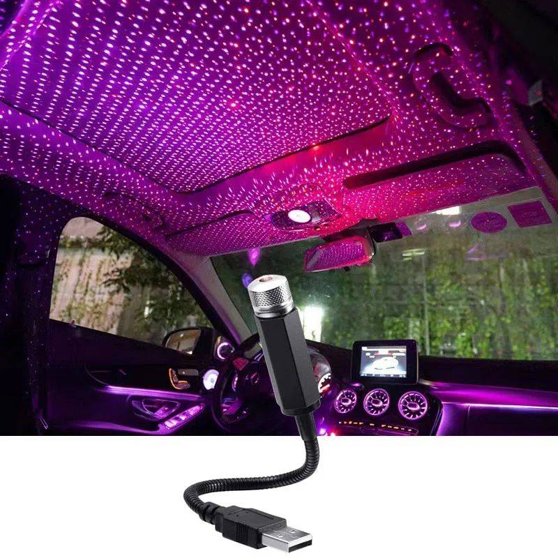 LED Starry Sky Car Roof Projector Car Electronics Gadgets Emitting Color : Red|Bule|Green 