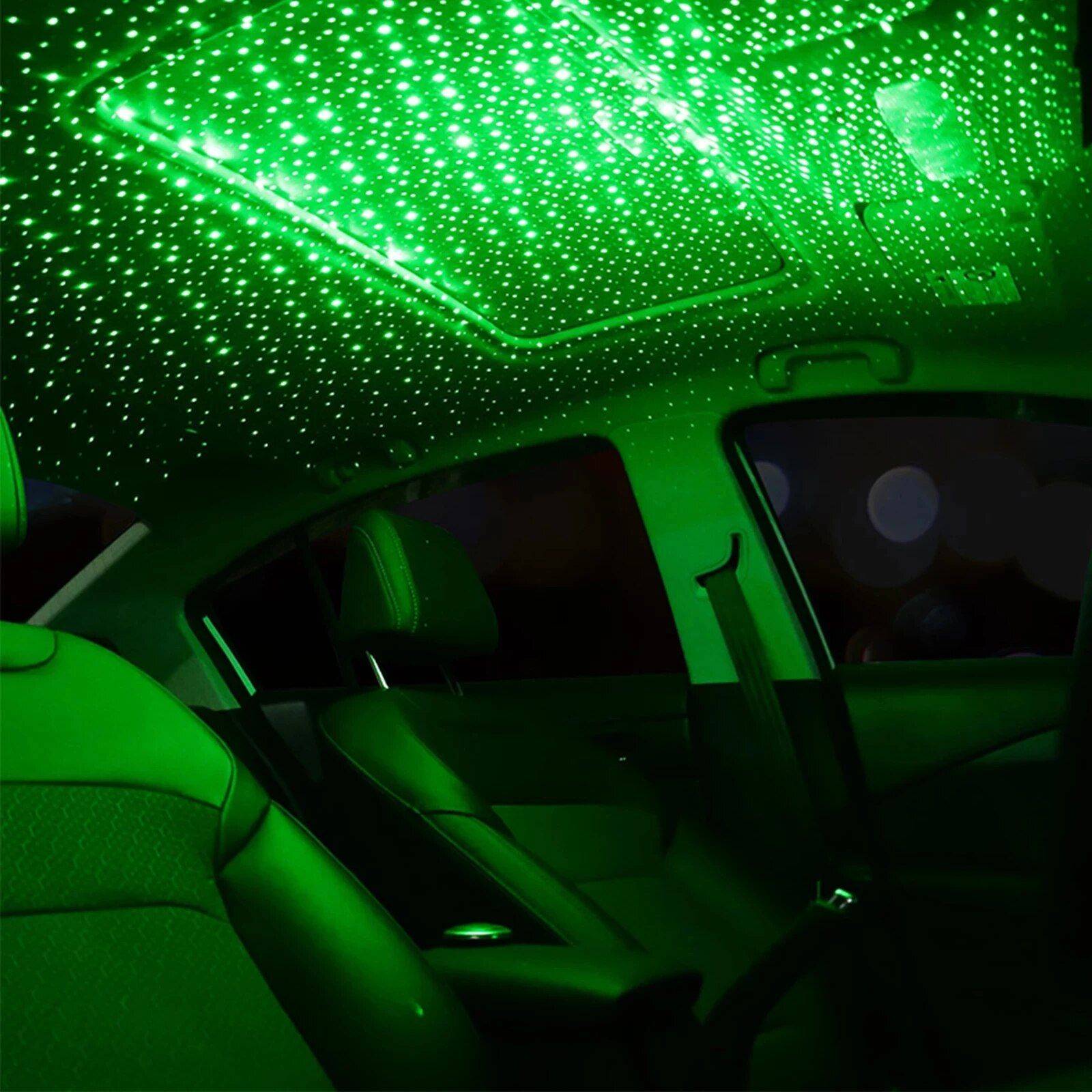 LED Starry Sky Car Roof Projector Car Electronics Gadgets Emitting Color : Red|Bule|Green 