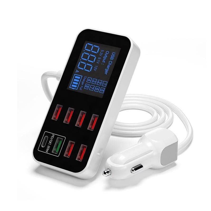 8-Port USB Car Charger with PD, QC3.0 & LED Display Car Electronics Gadgets Type : A9S|A9S PD 