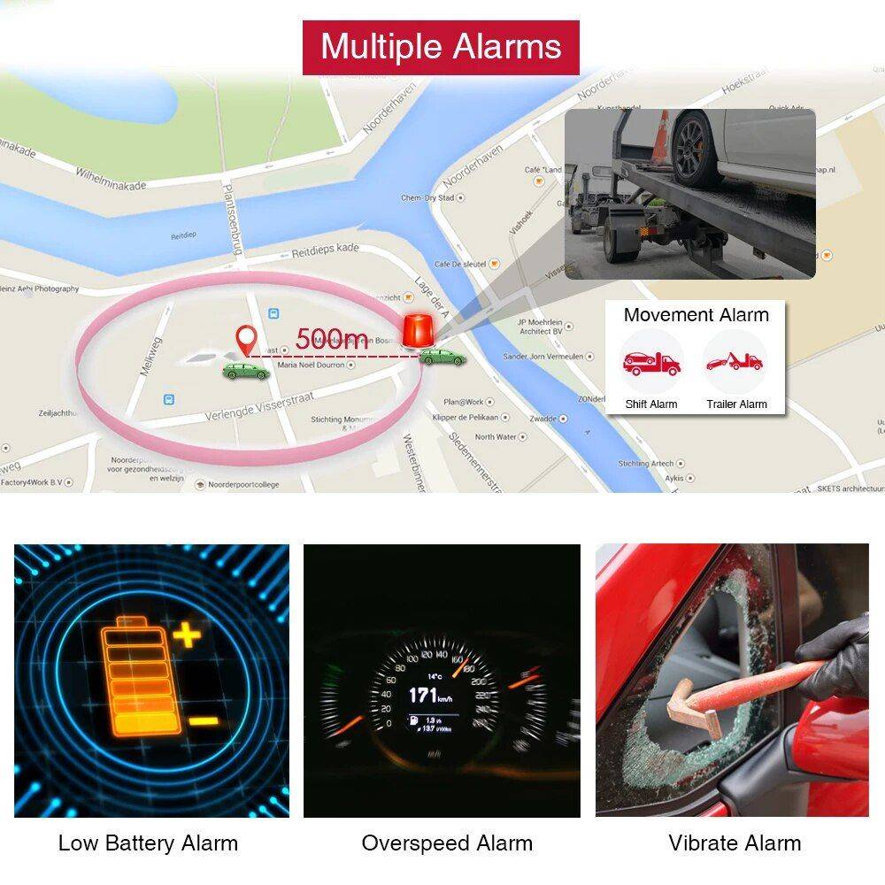 Mini Waterproof GPS Tracker with Voice Monitor & 1500mAh Battery Car Electronics Gadgets  