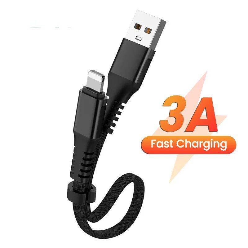 Compact 3A Fast-Charging USB Cable - Universal Compatibility for iPhone & Android Devices Chargers Gadgets Color : BLACK FOR MICRO|RED FOR MICRO|BLUE FOR MICRO|BLACK FOR iPhone|RED FOR iPhone|BLUE FOR iPhone|BLACK FOR TYPE C|RED FOR TYPE C|BLUE FOR TYPE C 