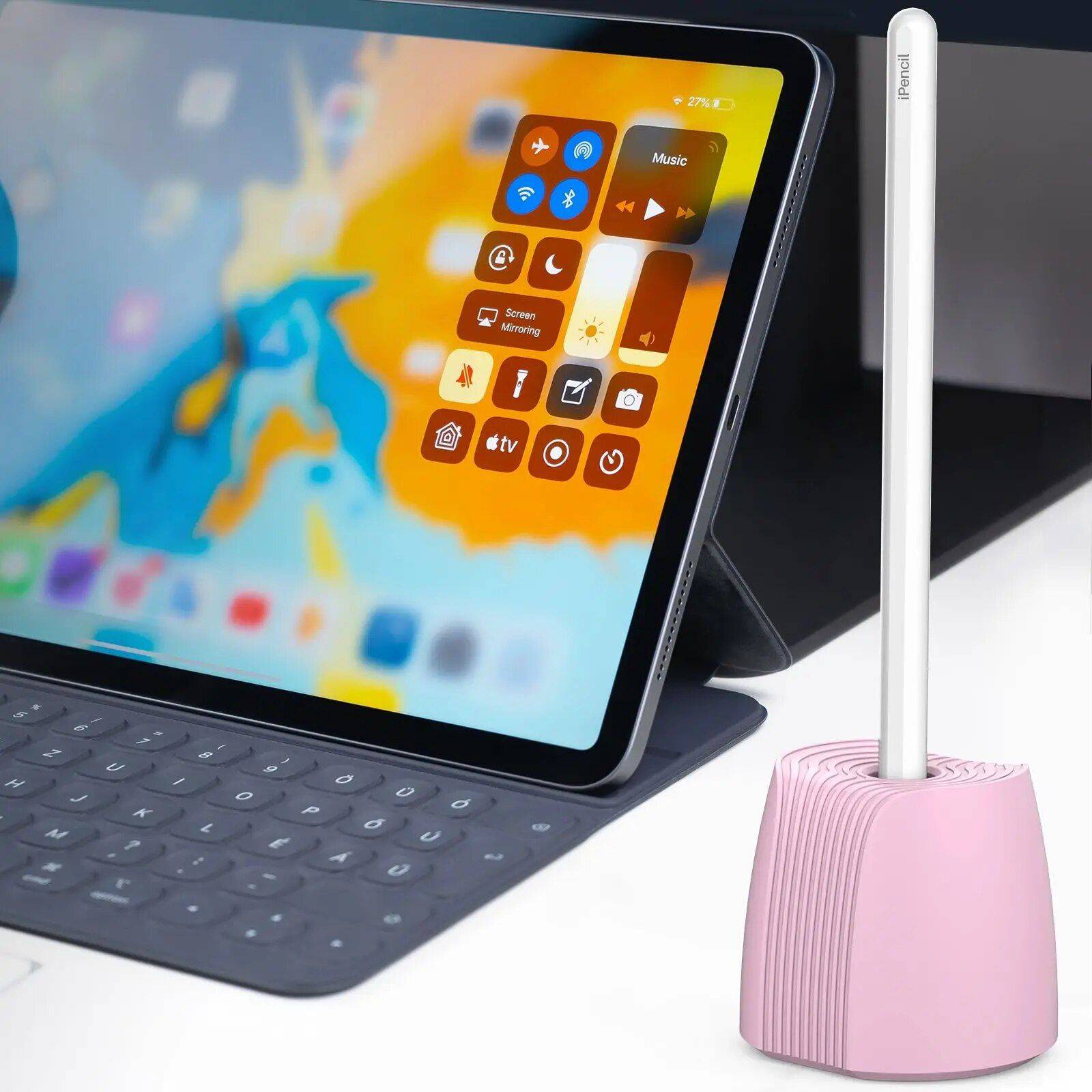 Silicone Stand & Charging Dock for Apple Pencil (1st & 2nd Gen) Chargers Gadgets Color : Pink 