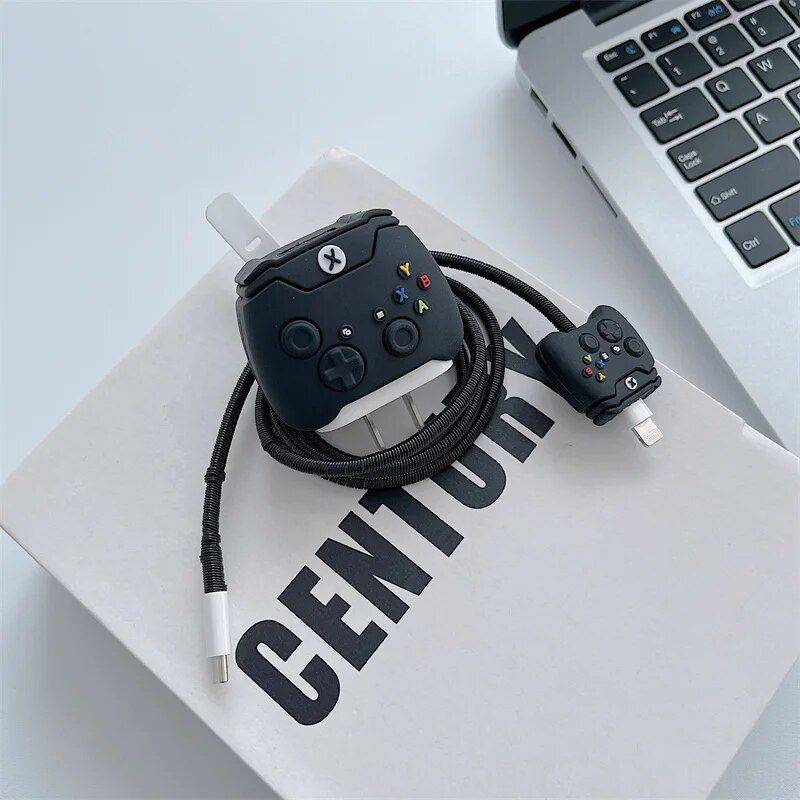 Cute Gamepad Silicone Charger Case for iPhone 11/12/13/14 - Fast Charge Friendly Chargers Gadgets Color : For 18-20W 