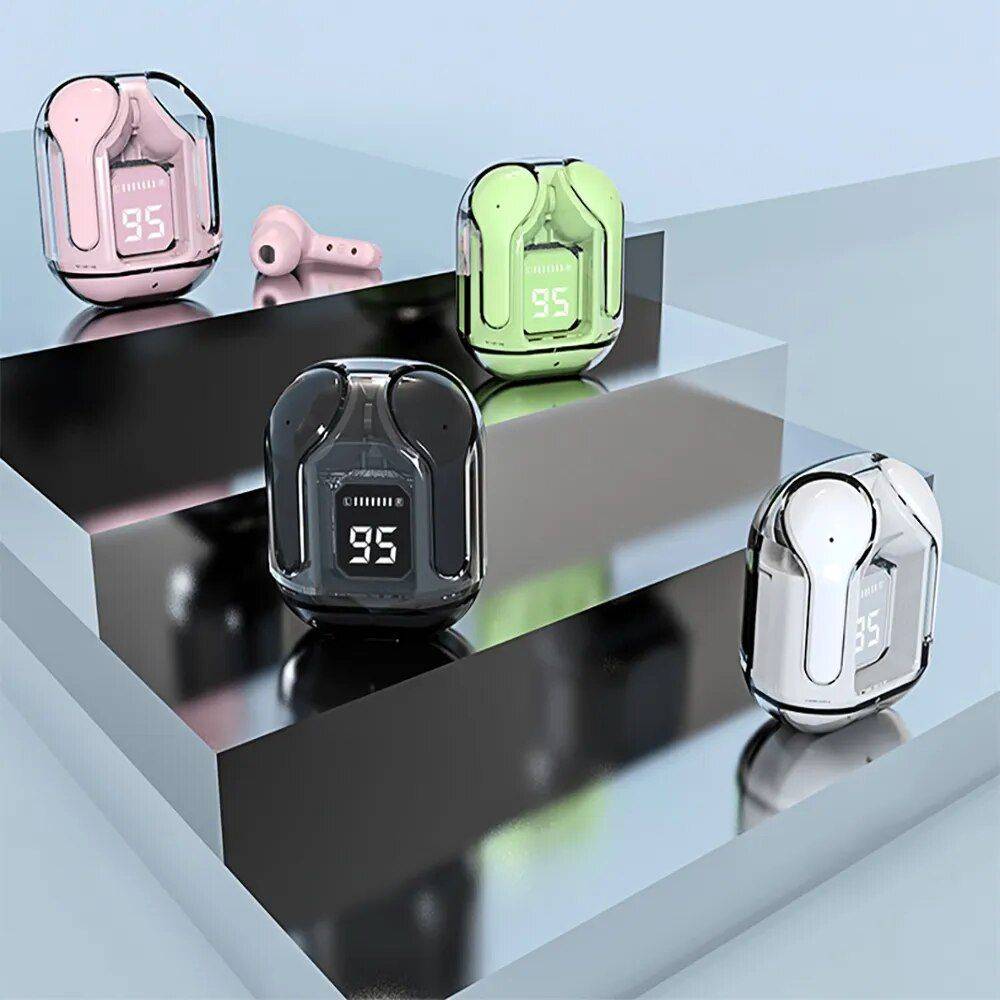 Earphone Wireless Bluetooth 5.0 Headphones Sport Gaming Headset Gadgets Headphones Color : White|Green|Black|Pink 