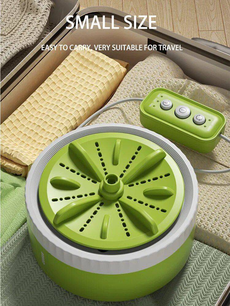 USB Mini Portable 3-Gear Turbine Washing Machine for Travel Home Electronics Household Cleaning Color : Orange|Green|Gray|Purple 