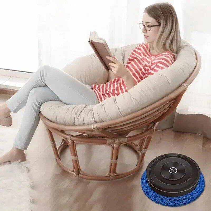 2-in-1 Robot Vacuum with Dry & Wet Mop Capabilities Home Electronics Household Cleaning Color : White|Black 