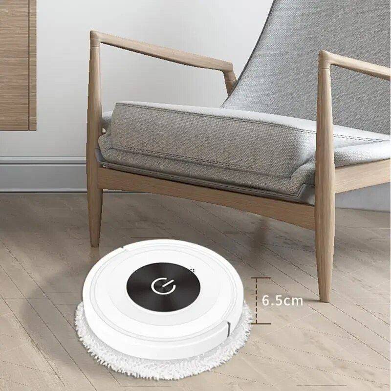 2-in-1 Robot Vacuum with Dry & Wet Mop Capabilities Home Electronics Household Cleaning Color : White|Black 