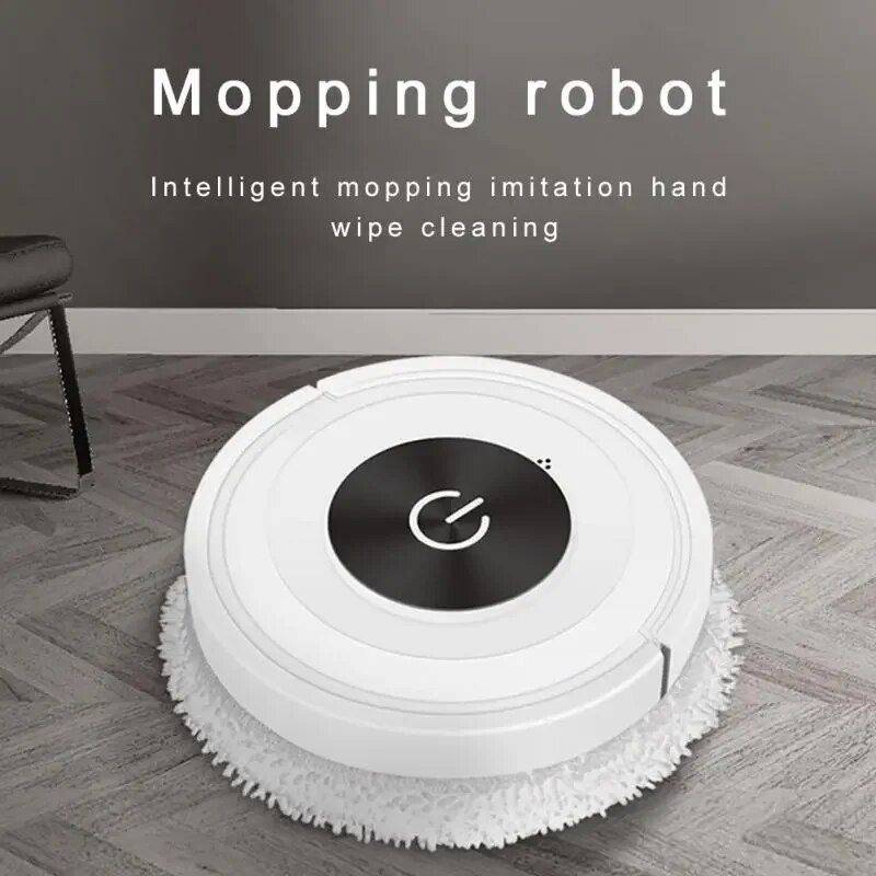 2-in-1 Robot Vacuum with Dry & Wet Mop Capabilities Home Electronics Household Cleaning Color : White|Black 